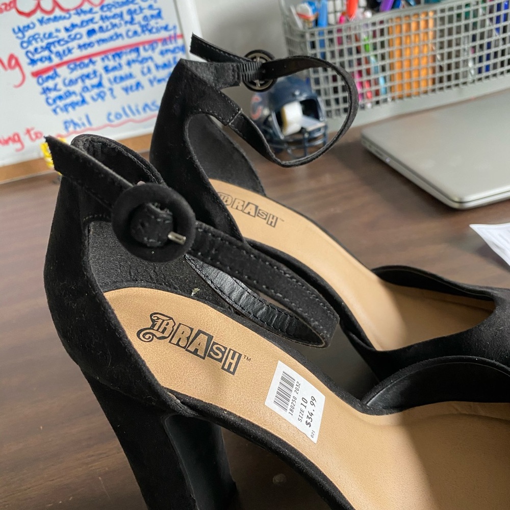 Brash black platform heels 5inch pinup shoes - Picture 5 of 6